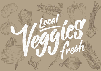 Local Fresh Veggies - vector gratuit #431007 