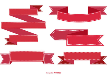 Red Ribbon Collection - vector gratuit #431217 