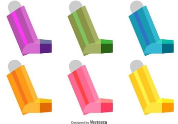 Vector Asthma Icons - Free vector #431427