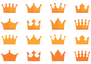Crown Awards Icons Collection - vector gratuit #431567 