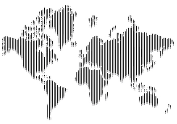 Line World Map Vector - бесплатный vector #431597