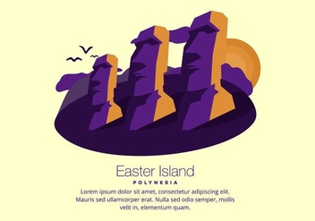 Easter Island Background - vector gratuit #431687 