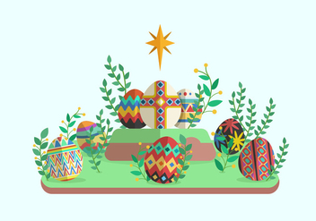 Easter Egg Vector Illustration - Free vector #431887