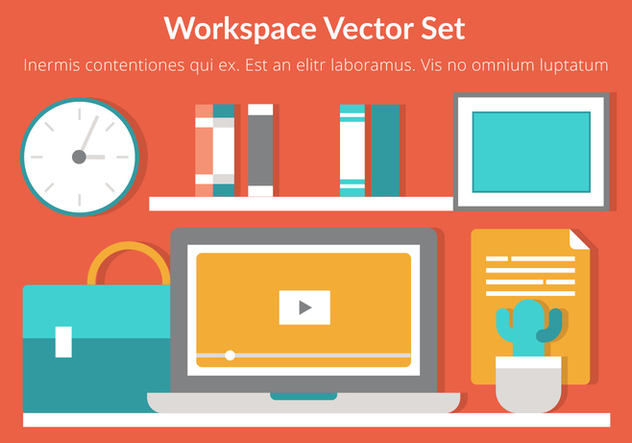 Free Workspace Vector Flat Design - Free vector #431937