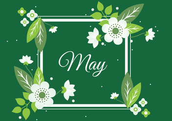 Free Spring Flower Wreath Background - бесплатный vector #431967