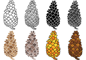Free Pine Cones Vector Icons - vector gratuit #432167 