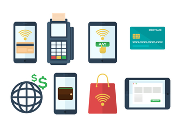 Free Mobile Payment Vector Icons - vector gratuit #432437 
