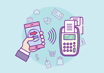 NFC Payment Illustration - Kostenloses vector #432517