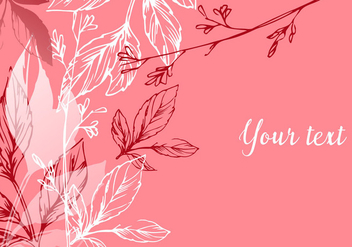 Romantic Floral Background - vector gratuit #432557 