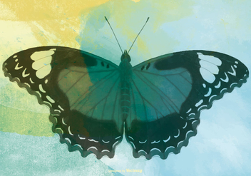 Watercolor Butterfly Background - бесплатный vector #432687