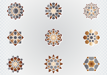Arabic Ornamental Symbols - vector gratuit #432787 