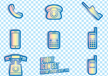 Phone Icon Symbols - vector #432857 gratis