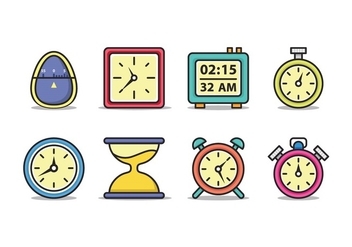 Timer Icon Pack - vector gratuit #432987 