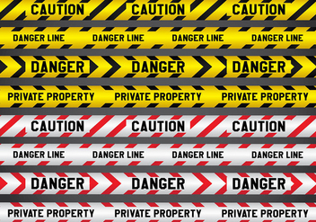 Crime and Danger Line Vectors - vector #432997 gratis