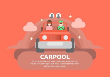 Carpool Background - vector #433017 gratis