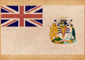 British Antarctic Territory Grunge Flag - Kostenloses vector #433217