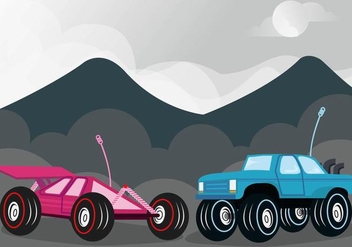 RC Car Competition Vector - Free vector #433307