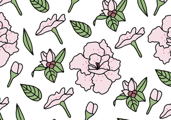 Rhododendron Pattern - vector #433577 gratis