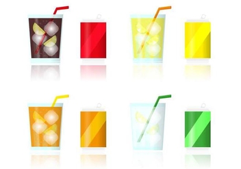 Fizz Drinks Flavors Vector - бесплатный vector #433917