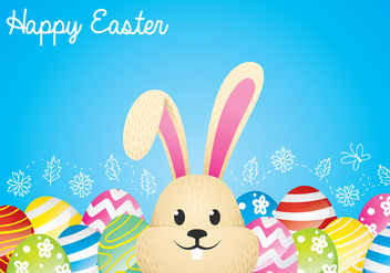 Easter Bunny Background - Kostenloses vector #433957