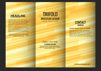 Free Vector Modern Trifold Brochure Template - vector #434047 gratis