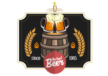 Beer Label Vector - Kostenloses vector #434137