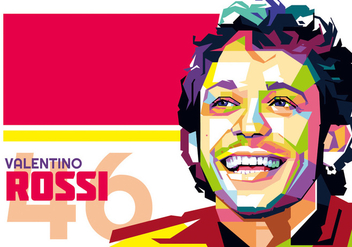 Valentino Rossi vector WPAP - vector gratuit #434297 