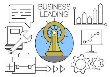 Business Leading Icons for Free in Minimal Designed Vector - Free vector #434597