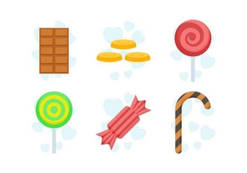 Free Delicious Sweet and Candies Vectors - Free vector #435087