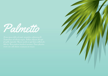 Palmetto Aqua Background Free Vector - Free vector #435267