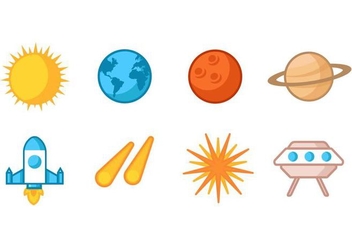Free Astronomy Icons Collection Vector - Free vector #435297