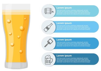 Free Beer Infographic Vector - Free vector #435317