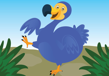 Dodo Bird Vector Background - Free vector #435487
