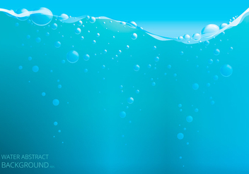 Water Vector Wave Surface with Bubbles of Air - vector gratuit #435827 