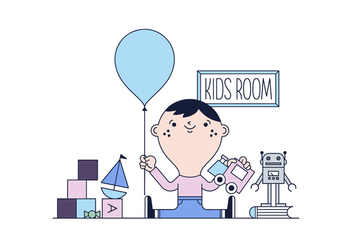 Free Kid Room Vector - vector #435837 gratis