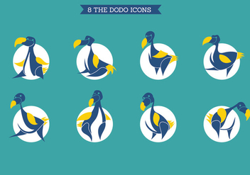 The Dodo Icons Set - vector gratuit #435987 
