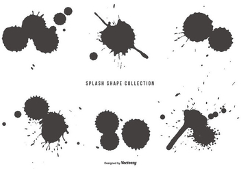Splash Shapes Collection - vector gratuit #436307 