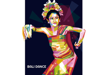 Bali Dance Vector WPAP - бесплатный vector #436547