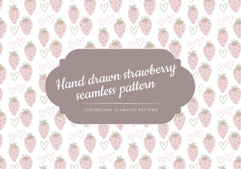 Vector Hand Drawn Strawberries Pattern - Free vector #436607