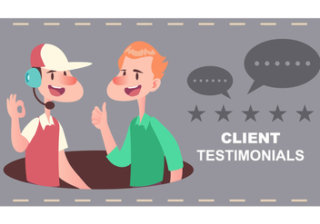 Client Testimonial - vector #437167 gratis