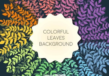 Vector Template With Colorful Branches - vector gratuit #437397 