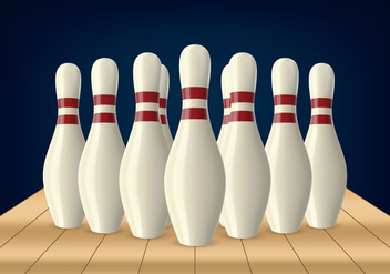 Bowling Lane Pin - Kostenloses vector #437477