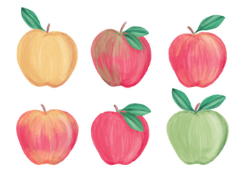 Vector Hand Drawn Apples Collection - Free vector #437517