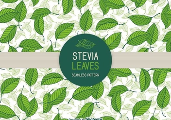 Stevia Leaves Vector Seamless Patterns - vector #437627 gratis