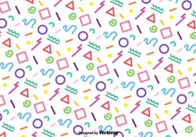 Vector Funky Colorful Geometric Pattern - Free vector #437667