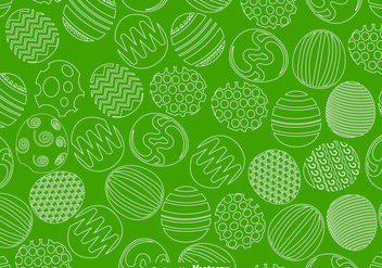 Vector Easter Eggs Seamless Pattern For Spring Season - бесплатный vector #437677