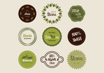 Stevia Badges - Free vector #437847