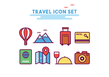 Travel Icon Set - Kostenloses vector #437917