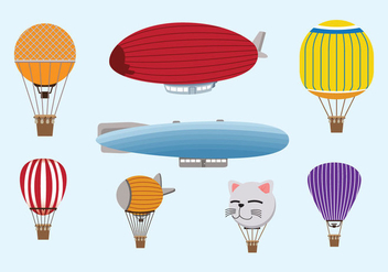 Hot Air Balloon Vector - бесплатный vector #438047