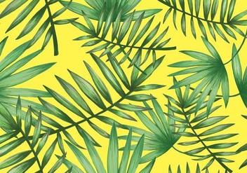 Tropical Palmetto Seamless Pattern Vector - Free vector #438097